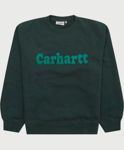 Carhartt WIP Sweatshirts BUBBLES SWEATSHIRT I032459 Grön